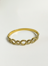 Textured Circles Golden Kada